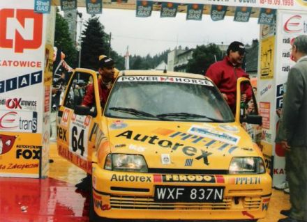 Jacek Sikora i Marek Kaczmarek - Fiat Cinquecento Sporting.